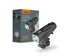 Įkraunamas dviračio LED žibintas 20W, 2000Lm 5000K, Li-ion 21700 4000mAh (keičiama į 18650), VIDEX VLF-BA286