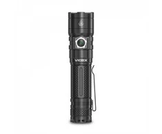 Įkraunamas LED žibintuvėlis 20W 4000Lm 6500K, Li-ion 21700 4000mAh (keičiama į 18650), VIDEX VLF-A406, profesionalus kišeninio dydžio LED žibintuvėlis