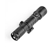 Įkraunamas 10 W LED žibintuvėlis su raudona šviesa Videx, su reguliuojamu priartinimu (Zoom) ir taktiniu mygtuku