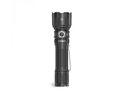 Įkraunamas taktinis LED žibintuvėlis 20W + 3W, 3600Lm 5000K, Li-ion 21700 4000mAh (keičiama į 18650), VIDEX VLF-A376, su rankiniu reguliuojamu šviesos jungikliu ir taktiniu mygtuku