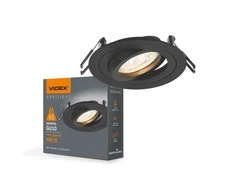 Įmontuojamas šviestuvas GU10 Videx, juoda
