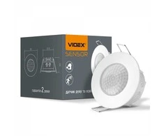 Judesio ir šviesos jutiklis VIDEX VL-SPR17W, 8m, 10sek.-7min., 10-2000lx, 360*, IP65, baltas