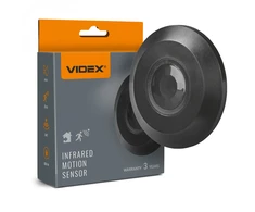 Judesio ir šviesos sensorius PIR 8m 10sec-15min 3-2000lx 360° IP20, VIDEX VL-SPC05B | juodas – Judesio aptikimas iki 8m atstumu ir platus 360° veikimo kampas