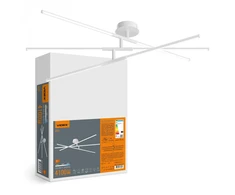 LED lubinė lempa 40W 4100Lm 3000/4000/6000K IP20 VIDEX VL-CLD013-42CW | balta – Trijų lygių dizainas su 270° pasukamais elementais lanksčiai interjero geometrijai