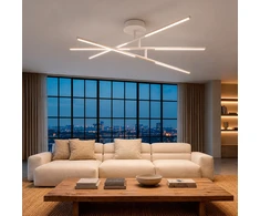LED lubinė lempa 40W 4100Lm 3000/4000/6000K IP20 VIDEX VL-CLD013-42CW | balta – Trijų lygių dizainas su 270° pasukamais elementais lanksčiai interjero geometrijai