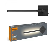 LED sieninė lempa 5W 500Lm 3000/4000/6000K IP20 VIDEX VL-WL041-05CB | juoda – Foninis apšvietimas (backlight) ir keičiama šviesos temperatūra patalpos atmosferai sukurti