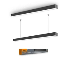 Pakabinamas šviestuvas Linijinis LED šviestuvas (sujungiamas) 24W 600mm, 2400Lm 5000K, IP20 VIDEX VL-BNL02-24065B (neutrali balta šviesa), juodas