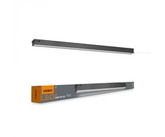 Pakabinamas šviestuvas Linijinis LED šviestuvas (sujungiamas) 50W 1200mm, 5000Lm 5000K, IP20 VIDEX VL-BNL02-50125B (neutrali balta šviesa), juodas