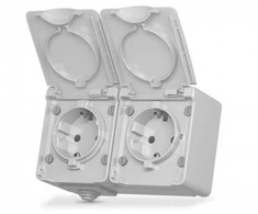 Lizdas lauko v/a 2V, Videx Binera, pilkas, IP65 VF-BNW22G-G