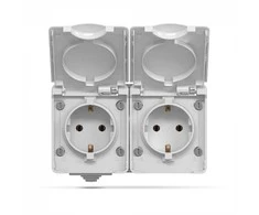 Lizdas lauko v/a 2V, Videx Binera, pilkas, IP65 VF-BNW22G-G