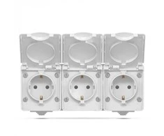 Lizdas lauko v/a 3V, Videx Binera, pilkas, IP65 VF-BNW23G-G