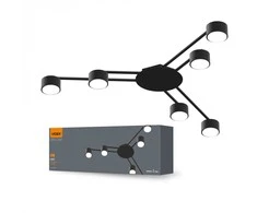 Lubinis šviestuvas 6 x GX53 lizdo LED lemputėms, IP20 VIDEX, juodas