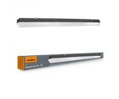 Lubinis šviestuvas Drėgmei atsparus linijinis šviestuvas (-25°C~+40°С) LED 36W 1200mm 5760Lm 5000K IP65 VIDEX VL-BNWL05-36125B | juodas – drėgmei atsparus šviestuvas sandėliams ir gamybinėms patalpoms
