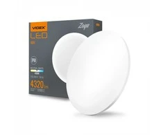 Lubinis šviestuvas drėgnoms patalpoms Videx LED 48W, 4320Lm 4000K, IP44 (neutrali balta šviesa), baltas