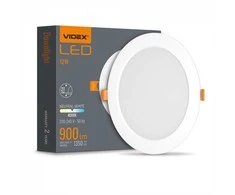 Lubinis šviestuvas - įleidžiamas LED 12W, 1350Lm 4000K, Videx