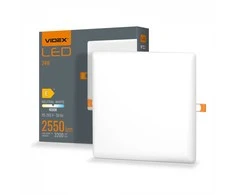 Lubinis šviestuvas - įleidžiamas LED 24W, 3200Lm 4000K, Videx
