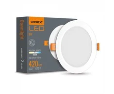 Lubinis šviestuvas - įleidžiamas LED 6W, 620Lm 4000K, Videx