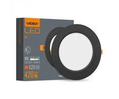 Lubinis šviestuvas - įleidžiamas LED 6W, 620Lm 4000K, Videx