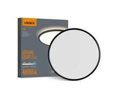 Lubinis šviestuvas Lubų šviestuvas Videx LED 44W, 4800Lm 3000-4000-5000K, juodas