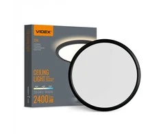 Lubinis šviestuvas Lubų šviestuvas Videx LED 22W, 2400Lm 3000-4000-5000K, juodas