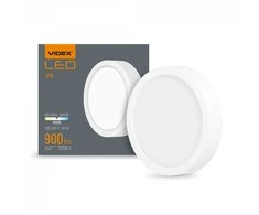 Lubinis šviestuvas LED paviršinis šviestuvas (apskritimas) 12W, 1250Lm 4000K, VIDEX (neutrali balta šviesa) VLE-DLRS-124