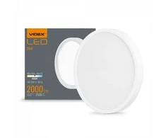 Lubinis šviestuvas Lubų šviestuvas LED 24W, 2500Lm 4000K, VIDEX (neutrali balta šviesa) VLE-DLRS-244