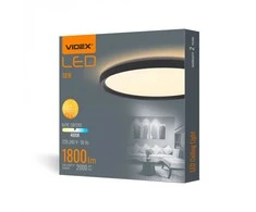 Lubinis šviestuvas Lubų šviestuvas Videx LED 18W, 1800Lm 4000K, juodas