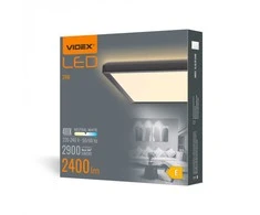 Lubinis šviestuvas Lubų šviestuvas Videx LED 24W, 2900Lm 4000K, juodas