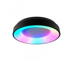 Lubinis šviestuvas Lubų šviestuvas Videx LED 72W RGB, pritemdomas su nuotolinio valdymo pultu, juodas