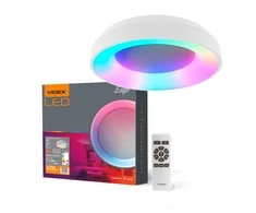 Lubinis šviestuvas Lubų šviestuvas Videx LED 72W RGB, pritemdomas su nuotolinio valdymo pultu, baltas
