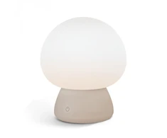 Naktinė lempa vaikams, silikoninė, įkraunama, pritemdoma 4W 210Lm 3000-6500K+RGB LiFePO4 2400mAh VIDEX VL-TF26BG | balta – Intuityvus spalvų keitimas prisilietimu saugiam naudojimui
