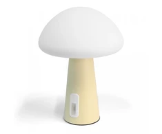 Naktinė lempa vaikams, silikoninė, įkraunama, pritemdoma 4W 210Lm 3000-6500K+RGB LiFePO4 2400mAh VIDEX VL-TF25BG | balta – Intuityvus spalvų keitimas prisilietimu saugiam naudojimui