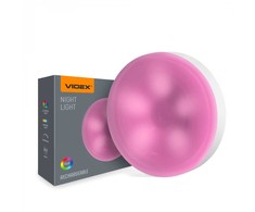 Įkraunama LED naktinė lempa su magnetu 40Lm, 4000K+RGB, Li-pol 750mAh Type-C, VIDEX VL-NL064W-G – kompaktiškas spintos ir miegamojo šviestuvas