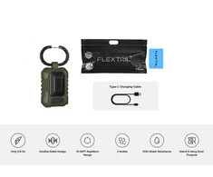 Nešiojamas uodus atbaidantis Flextail Light Repel (žalias)