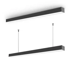 Pakabinama biuro LED lempa CCT 40W 5600Lm VIDEX VL-BNL021-4012CB | 1200mm, juoda – reguliuojama CCT šviesa darbui