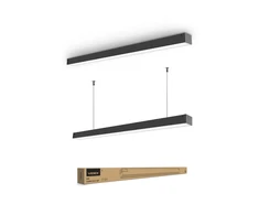 Pakabinama biuro LED lempa CCT 40W 5600Lm VIDEX VL-BNL021-4012CB | 1200mm, juoda – reguliuojama CCT šviesa darbui