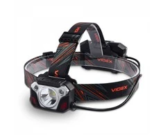 Priekinis žibintas su jutikliu LED įkraunamas 20W, 1400Lm 6500K, Li-ion 2x18650 2200mAh, VIDEX VLF-H056, valdomas rankos gestu!