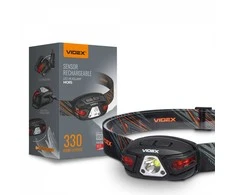 Priekinis žibintas su jutikliu LED įkraunamas 5W, 330Lm 5000K, Li-ion 850mAh, VIDEX VLF-H015, valdomas rankos gestu