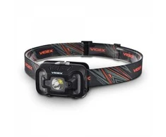 Priekinis žibintas su jutikliu LED įkraunamas 5W + COB, 310Lm 5000K, Li-ion 1800mAh, VIDEX VLF-H025C, valdomas rankos gestu