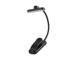 Prisegama dimeriuojama LED darbo lempa 0.7W 60Lm 3000/4000/6500K VIDEX VL-NL134B – Įmontuotas klipsas saugiam lempos pritvirtinimui tiesiai prie knygos viršelio