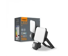 Prožektorius su jutikliu LED 20W, 1600Lm, 5000K, Videx F3 PIR