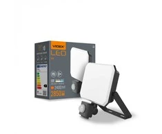 Prožektorius su jutikliu LED 30W, 2400Lm, 5000K, Videx F3 PIR