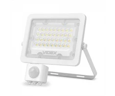 Prožektorius su jutikliu LED 30W, 2700Lm, 5000K, Videx F2e PIR