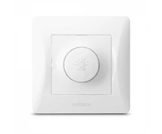 Potinkinis šviesos reguliatorius 600W, Videx Binera, balta, IP20 VF-BNDM600-W – tolygus šviesos ryškumo reguliavimas apkrovoms iki 600W galios
