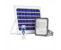 Saulės - solar prožektorius su jutikliu LED 20W Videx, baterija LiFePO4 5000 mAh