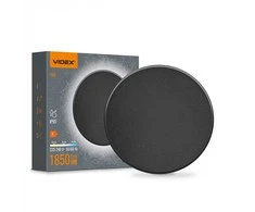 Sieninis šviestuvas LED foniniu apšvietimu 18W, 1850Lm 3000-4000-6500K, IP65 VIDEX VL-WL03-18CB (šilta / neutrali / šalta balta šviesa), juodas