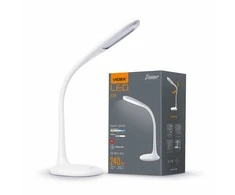 Stalinė lempa LED reguliuojamo ryškumo, 5,5W, Videx, balta