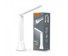 Stalinė lempa LED - žibintuvėlis, įkraunamas - reguliuojamo ryškumo, 5W, ličio jonų baterija 1800mAh, Videx, balta