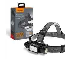 Videx Priekinis žibintas LED, įkraunamas Luminus SST20 10W / SST40 20W + 2x SMD Raudonas!, 2000Lm, 5000K, Li-ion 1x18650 2200mAh - komplekte! (keičiama į 2xCR123A), VLF-H066A