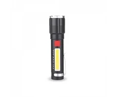 Žibintuvėlis LED 700Lm Titanum, įkraunamas, įmontuota baterija Li-ion 18650 1500mAh